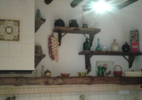 Cocina comunicada con el comedor