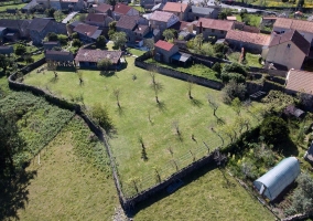 Vista aérea de la casa