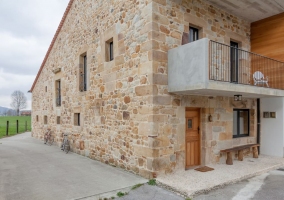 parte lateral de la casa