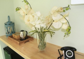 Sala de estar con detalles