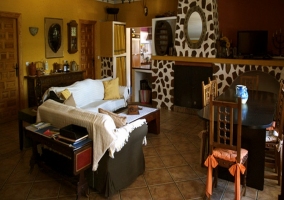 Salón con salida al exterior