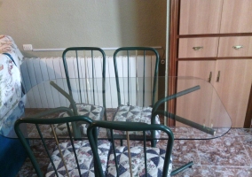 mesa de cristal