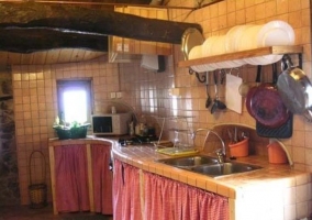 Cocina junto a la zona de comedor