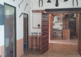 Entrada con porche