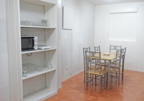 Cocina en tonos blancos