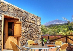 Terraza y El Teide