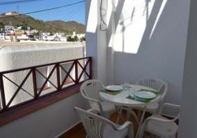 Terraza con vistas al pueblo