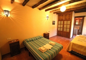 Dormitorio de la casa rural para cuatro personas