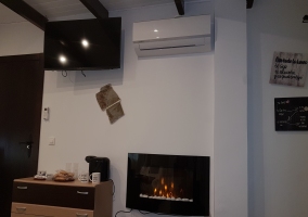 chimenea led efecto fuego