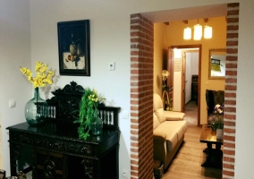 Recibidor y vistas de la sala destar