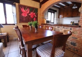Sala de estar con vistas del comedor