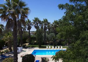 Vistas del patio de la casa
