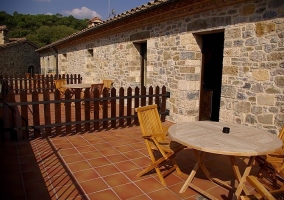 Terraza con vistas al jardín