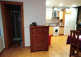 Sala de estar con su piedra natural