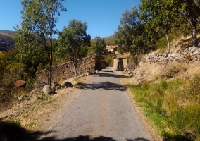 Camino asfaltado a la casa