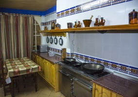 Large kitchen with which the house has