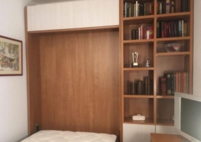 Habitación con colección de libros