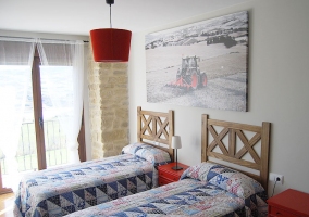 Vistas desde el balcón de la habitación de la casa rural