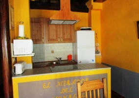 Cocina con microondas