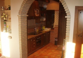 Salón con chimenea