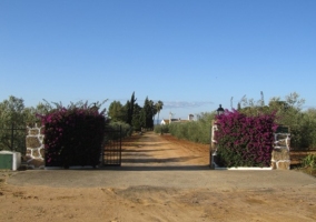 Entrada a la finca