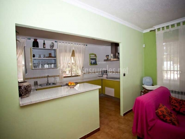 Casa rural la vendimia en mutxamel (alicante) Barra de cocina estilo americano