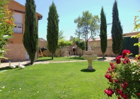 Jardín interior de la casa