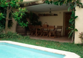 Barbacoa en la terraza