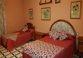 Dormitorio de dos camas