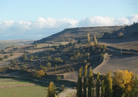 Pueblo de Segovia con nieve