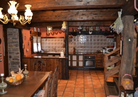 Comedor de la casa rural