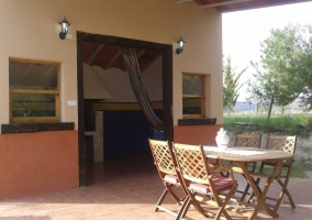 Terraza en el jardín