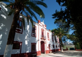 Sala con sofá blanco