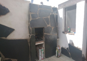 Barbacoa en el patio