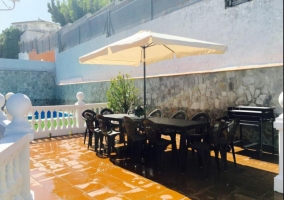 Terraza con vistas al pueblo