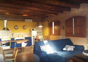 Cocina integrada al comedor