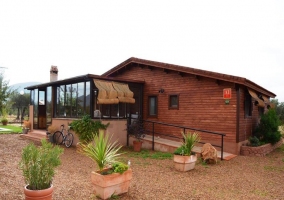 La fachada de madera
