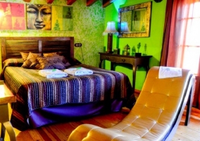 Habitación de matrimonio con diván