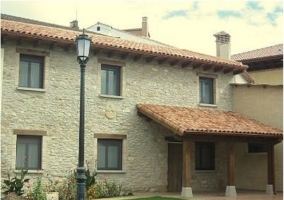 Cocina de madera de la casa rural